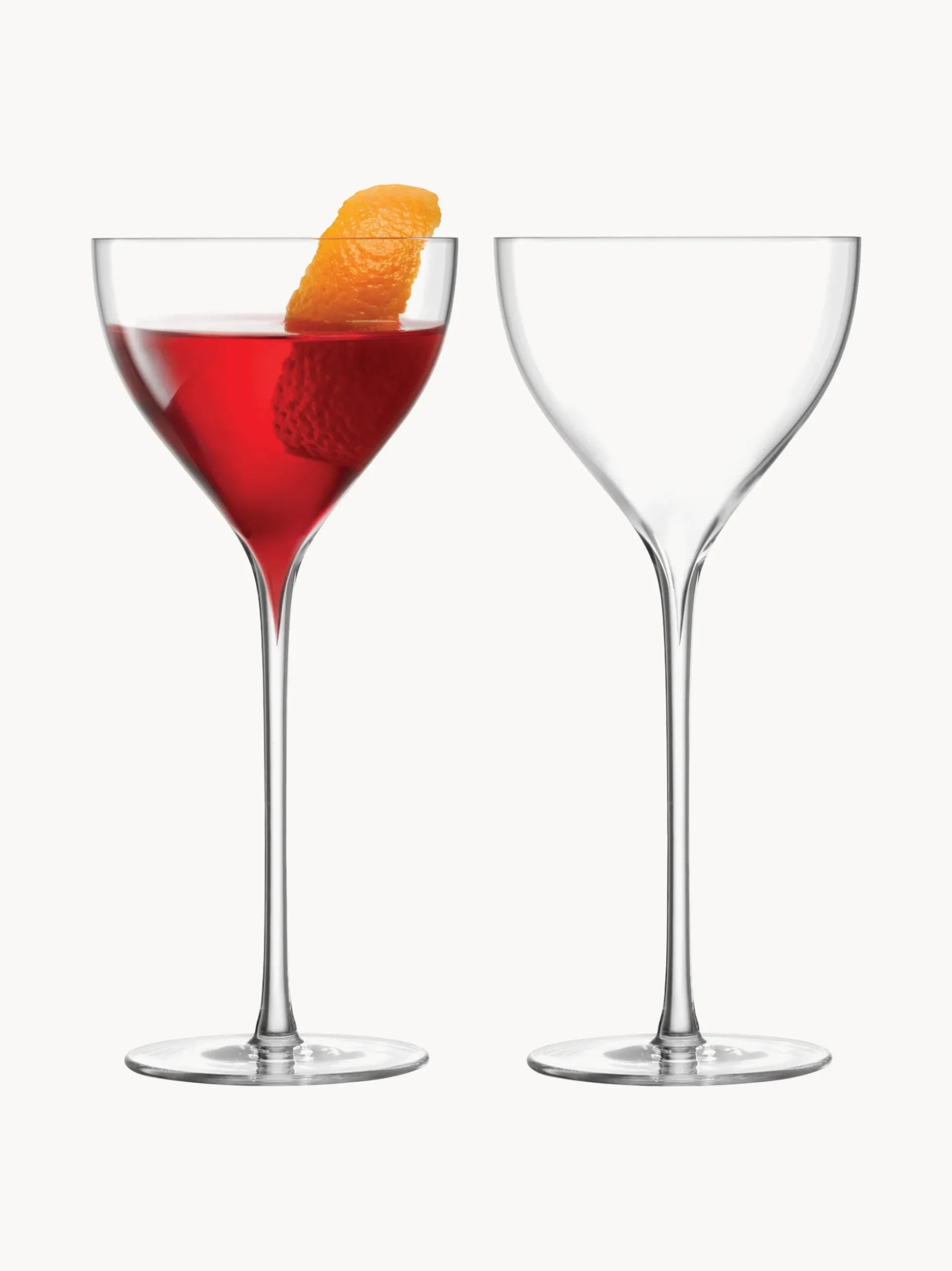 Set di 2 bicchieri da cocktail in vetro soffiato Savoy