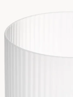 Set di 4 bicchieri da long drink in vetro soffiato millerighe Ripple