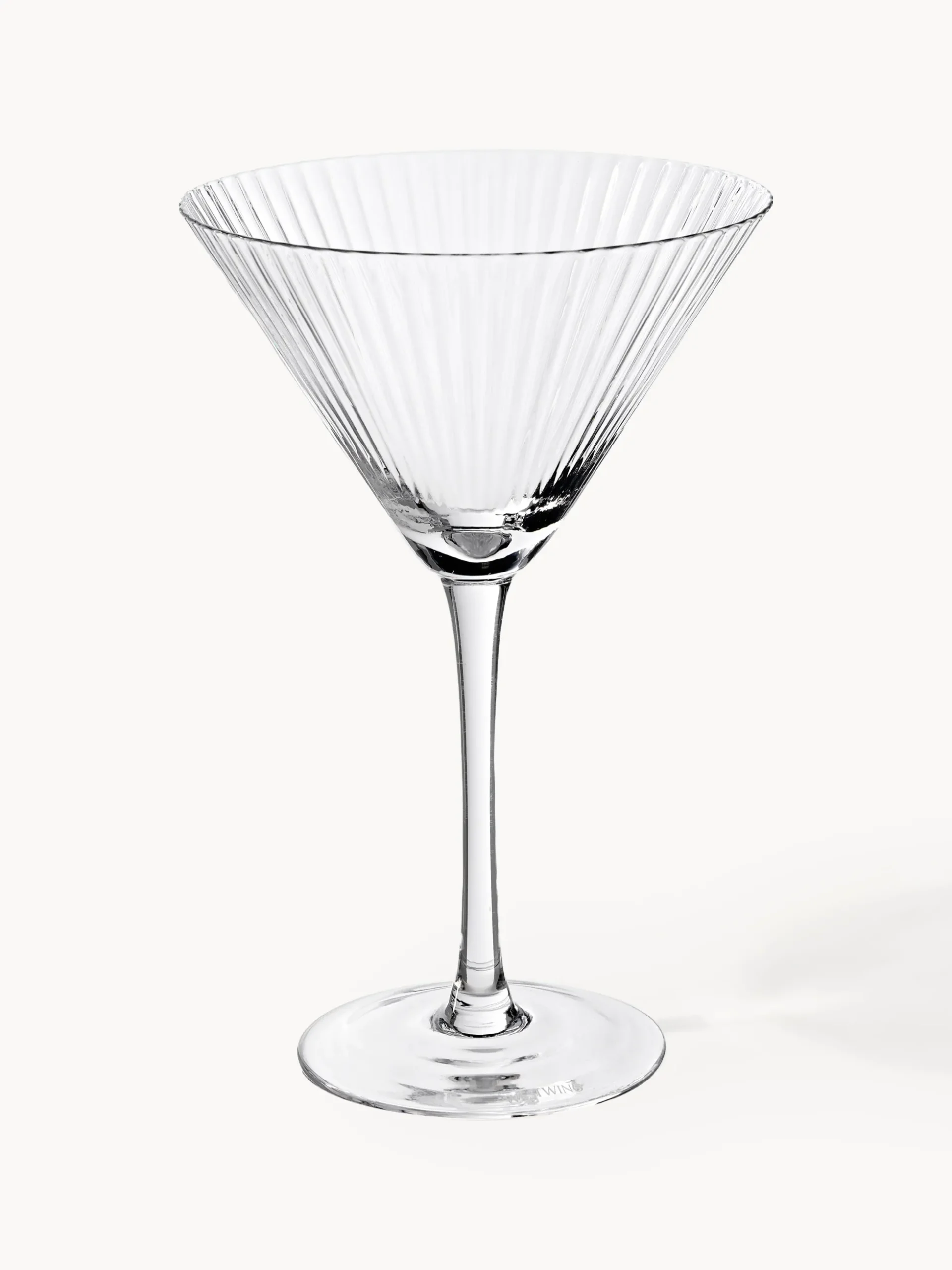 Set di 4 bicchieri da Martini in vetro soffiato Aleo