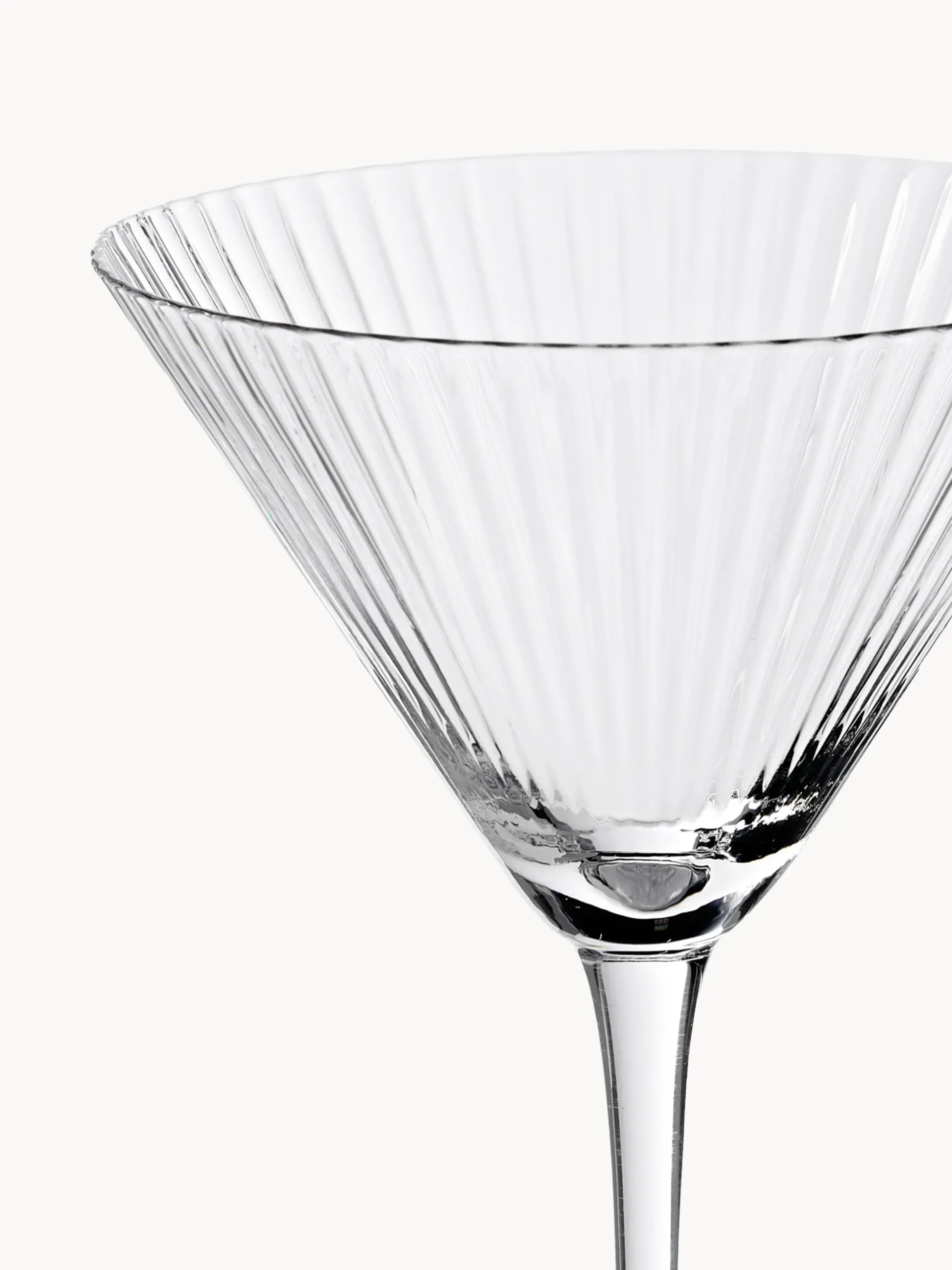Set di 4 bicchieri da Martini in vetro soffiato Aleo