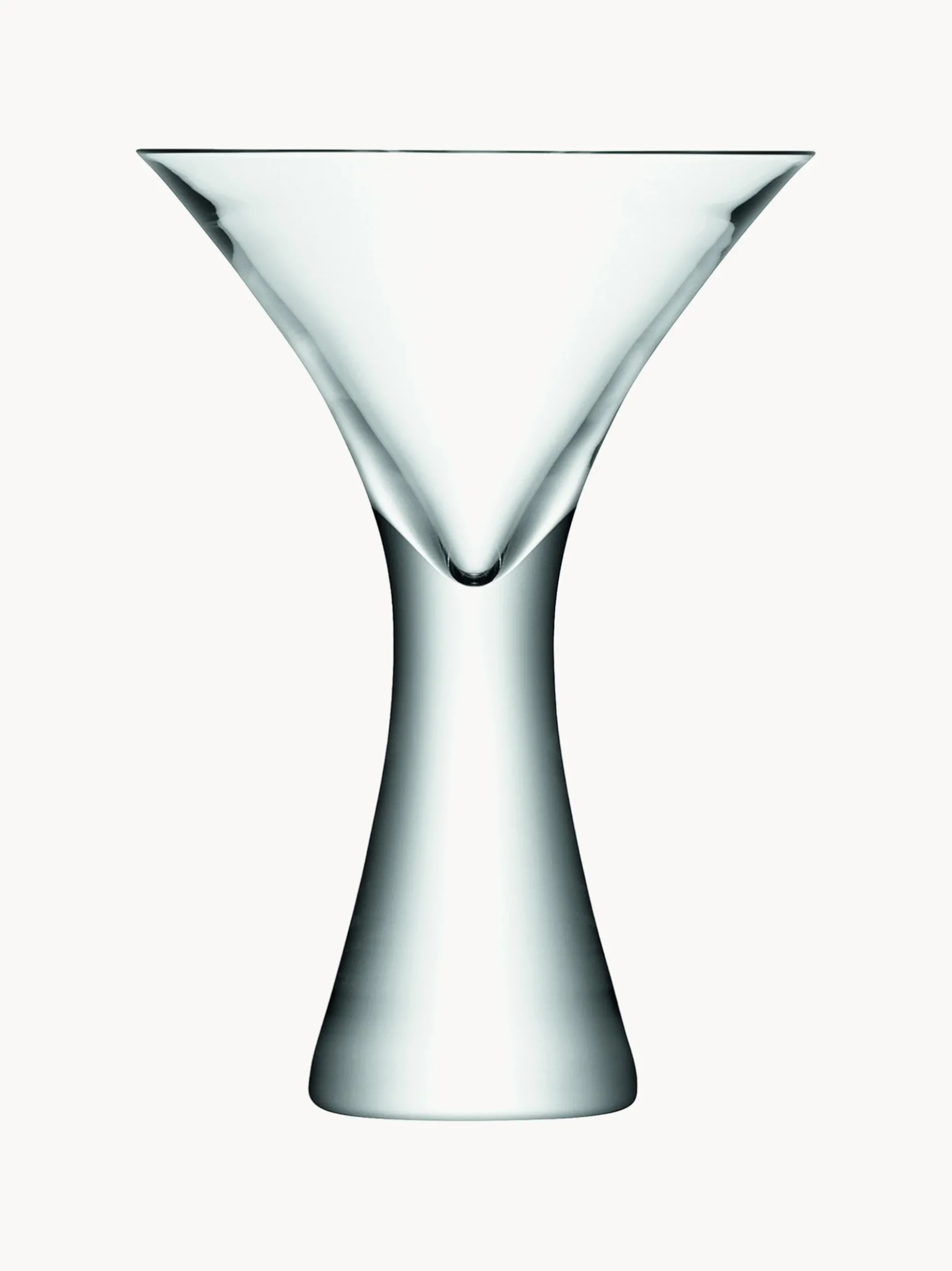 Set di 2 bicchieri da Martini in vetro soffiato Moya