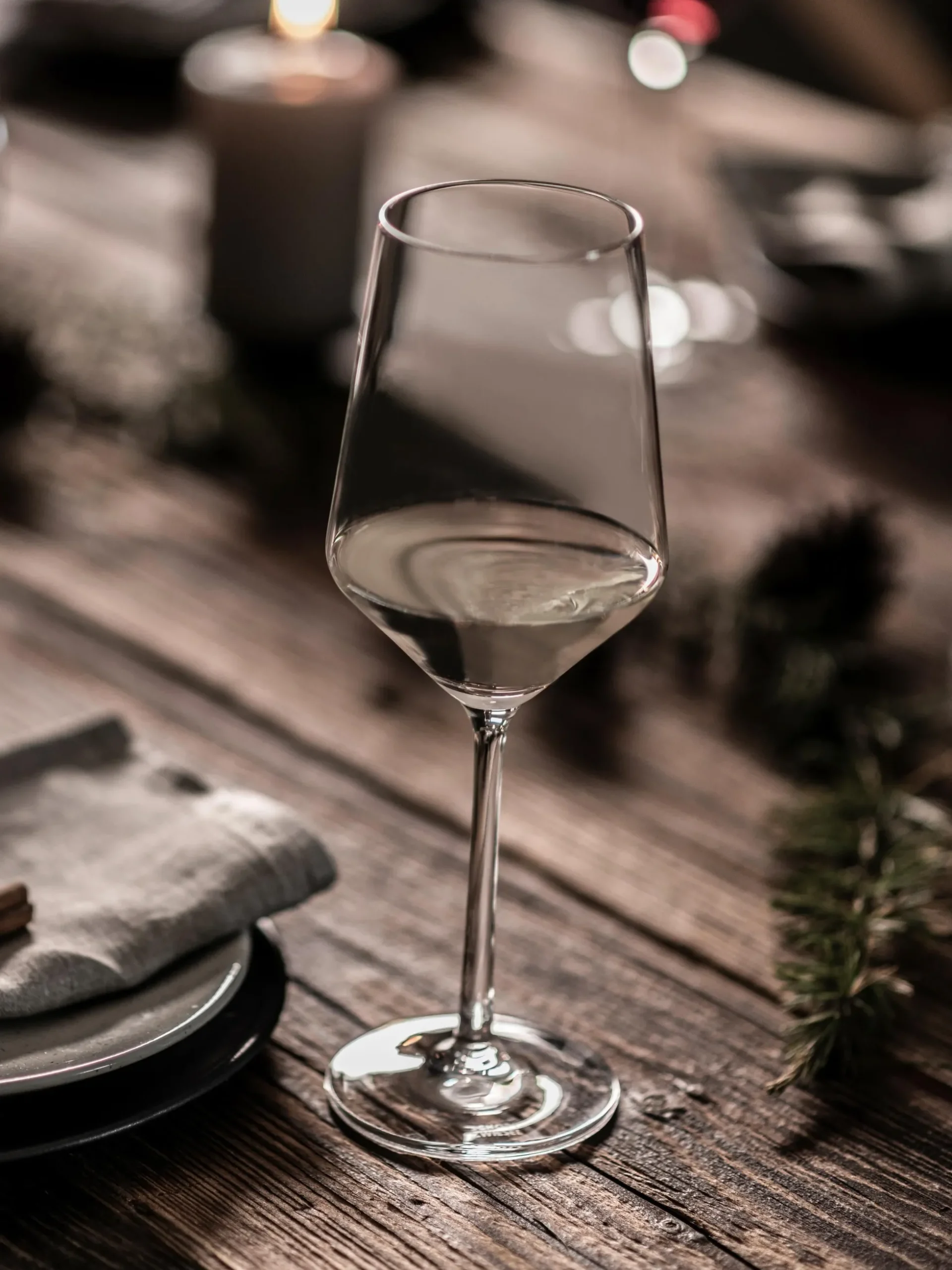 Set di 2 bicchieri da vino bianco in cristallo Pure