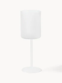 Set di 4 bicchieri da vino bianco in vetro soffiato Limon