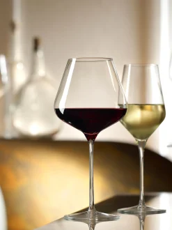 Set di 6 bicchieri da vino bianco in cristallo Quadrophil