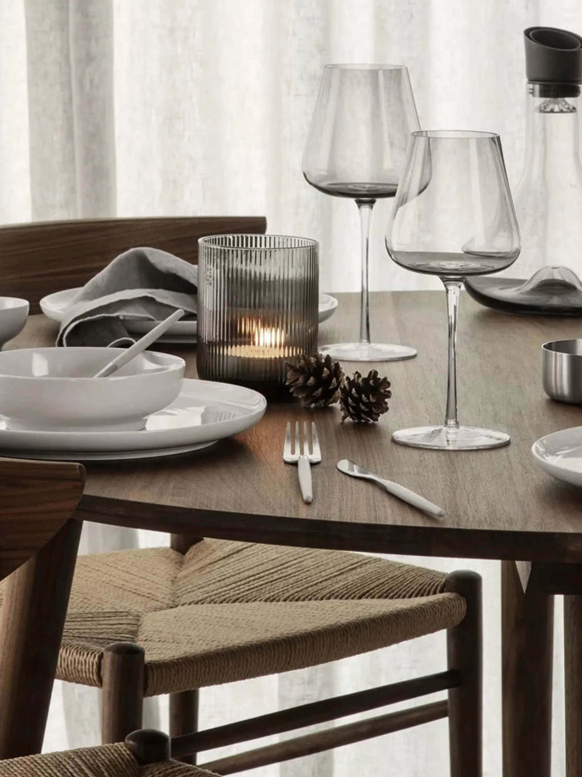 Set di 2 bicchieri da vino bianco in vetro soffiato Belo