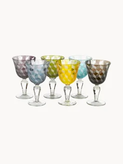Set di 6 bicchieri da vino Blocks