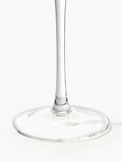 Set di 4 bicchieri da vino in vetro soffiato Aleo