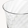 Set di 4 bicchieri da vino in vetro soffiato Swirl