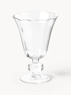 Set di 4 bicchieri da vino in vetro soffiato Tulya