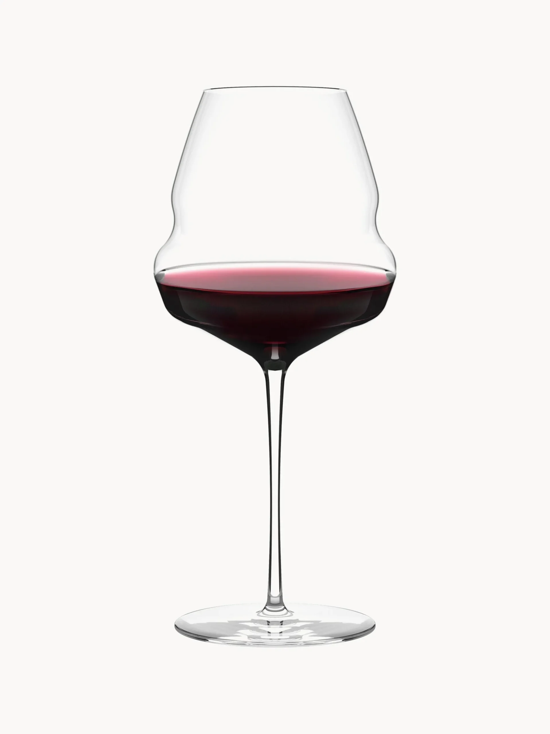Set di 6 bicchieri da vino rosso in cristallo Cocoon