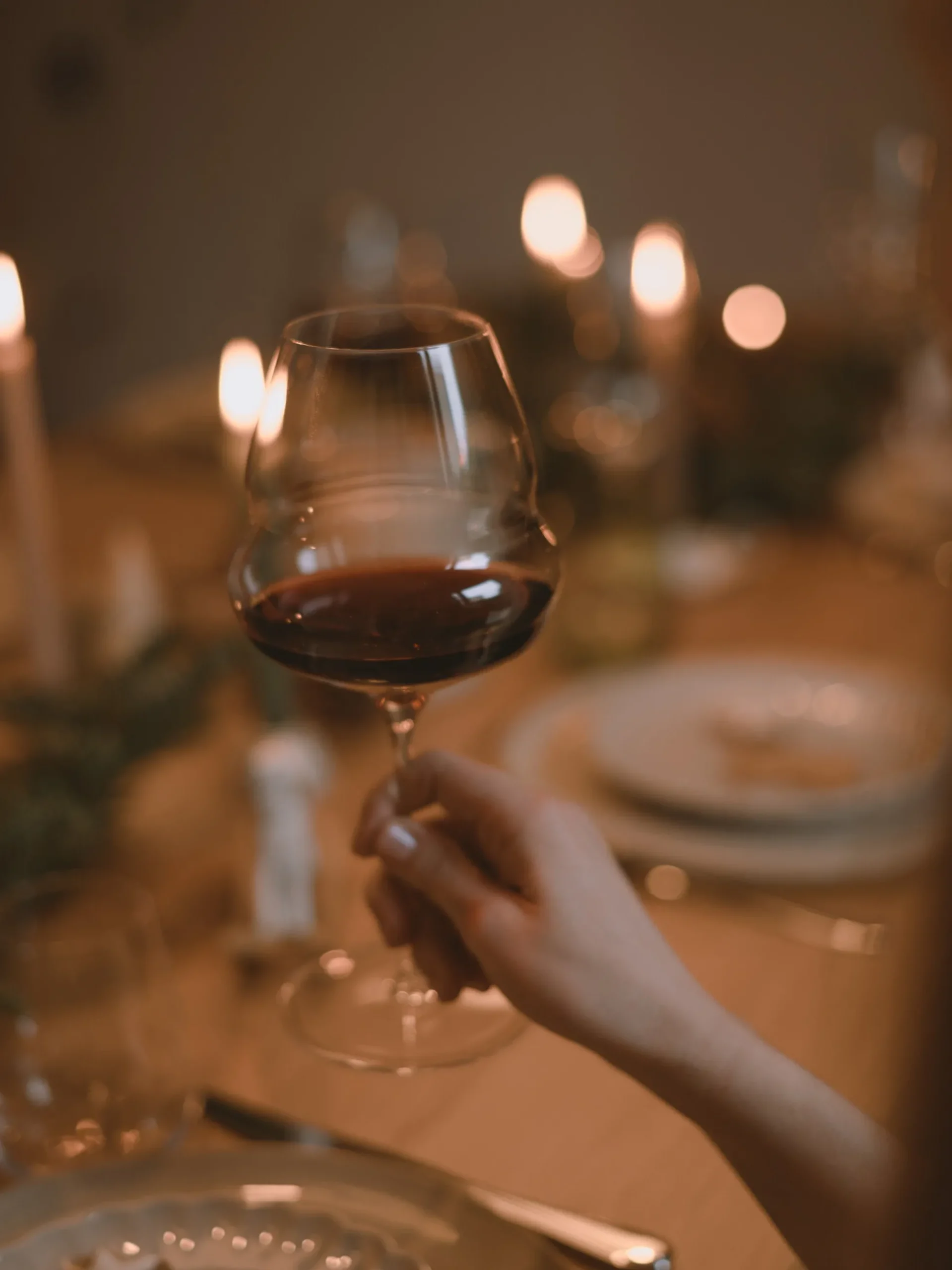 Set di 6 bicchieri da vino rosso in cristallo Cocoon