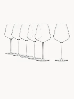 Set di 6 bicchieri da vino rosso in cristallo Cocoon