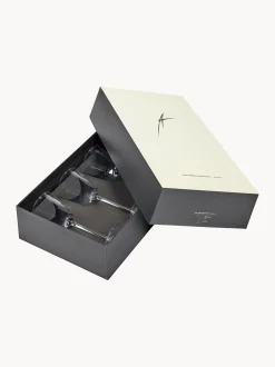Set di 4 bicchieri da vino rosso in cristallo soffiato Grace