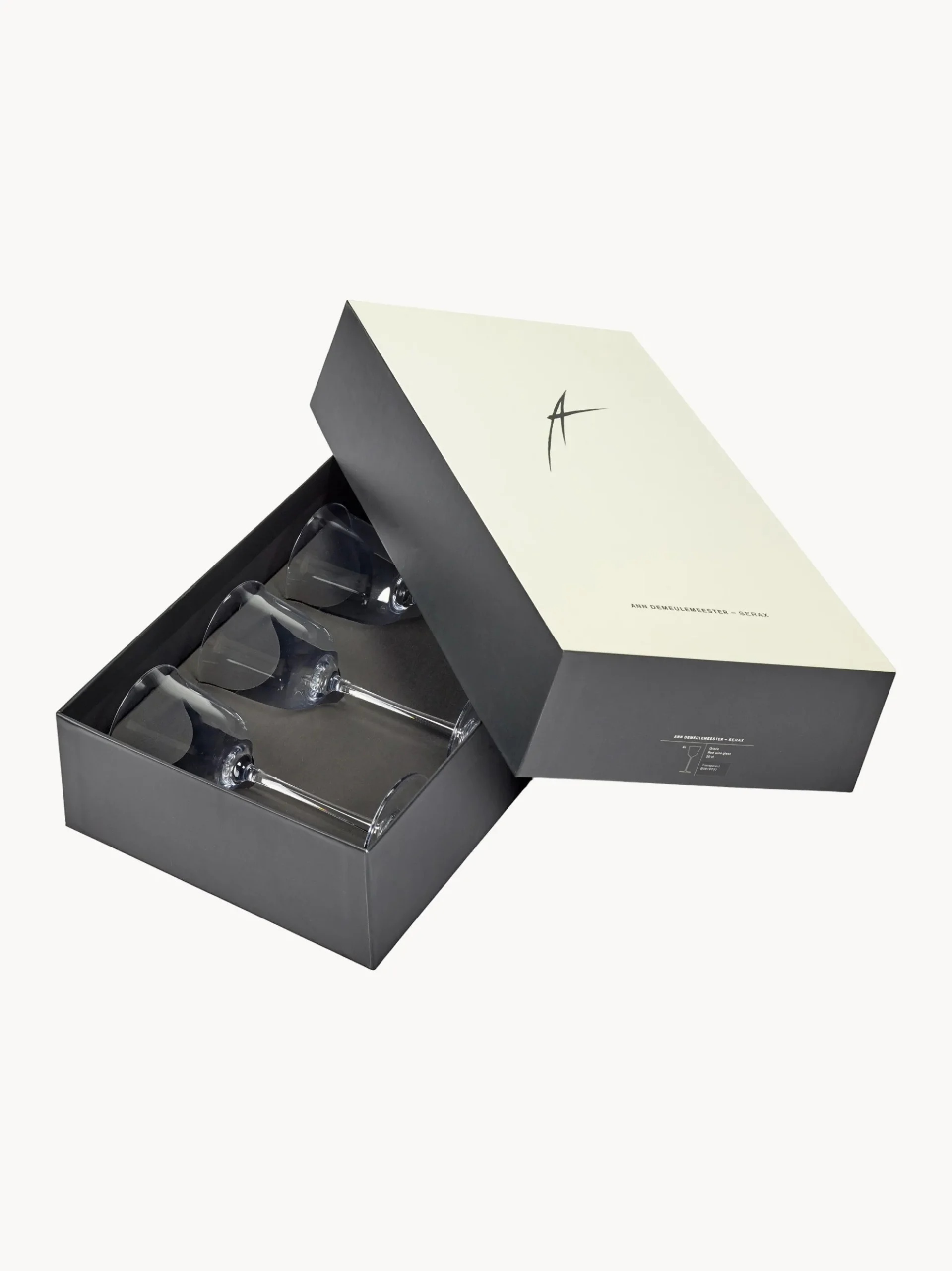 Set di 4 bicchieri da vino rosso in cristallo soffiato Grace