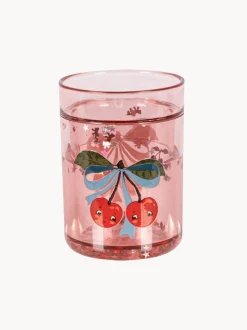 Set di 2 bicchieri glitter Cherry Bow