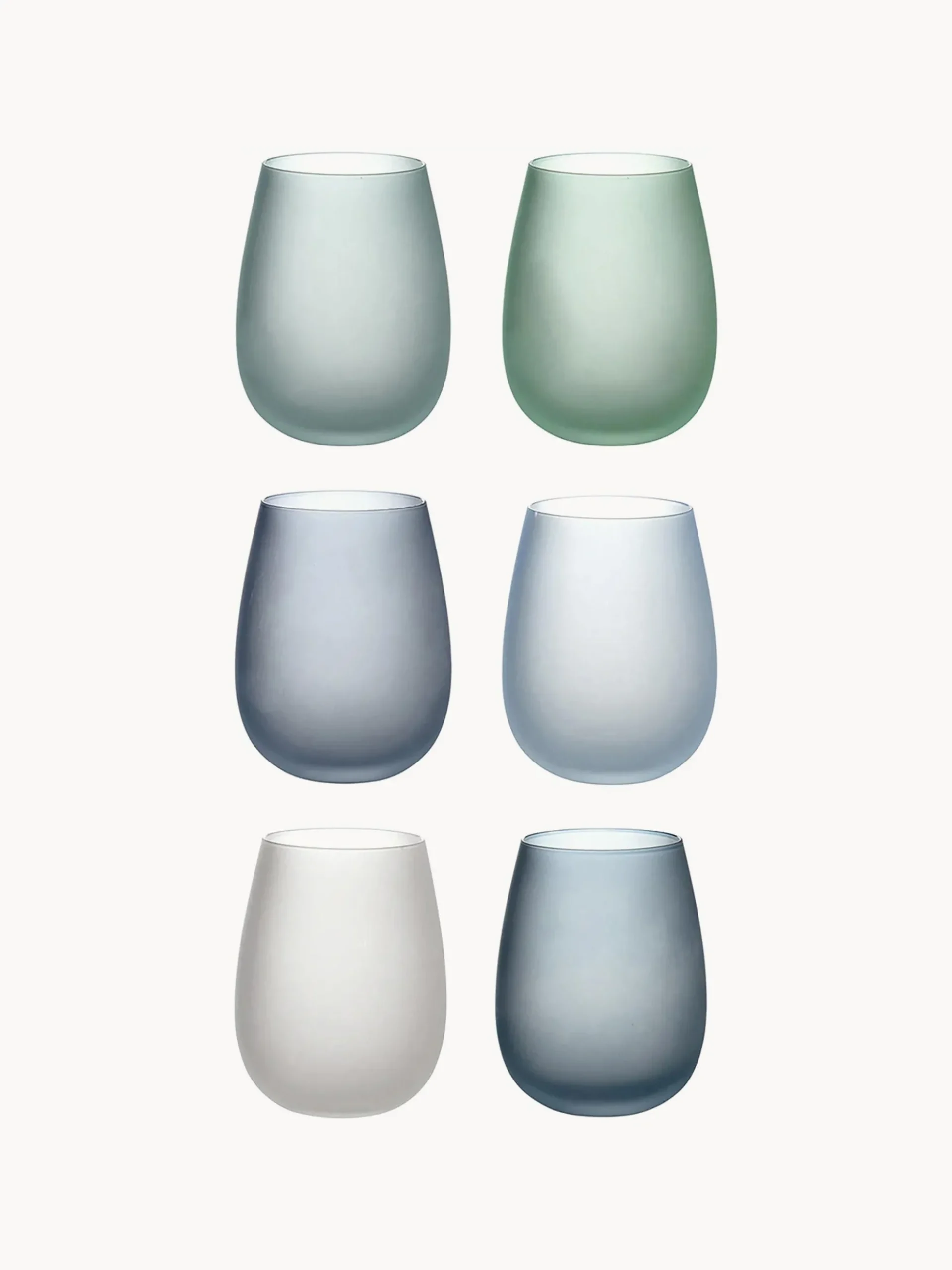 Set di 6 bicchieri Happy Hour