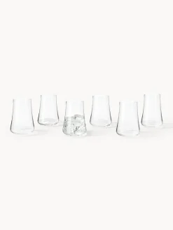 Set di 6 bicchieri in cristallo Gwenda