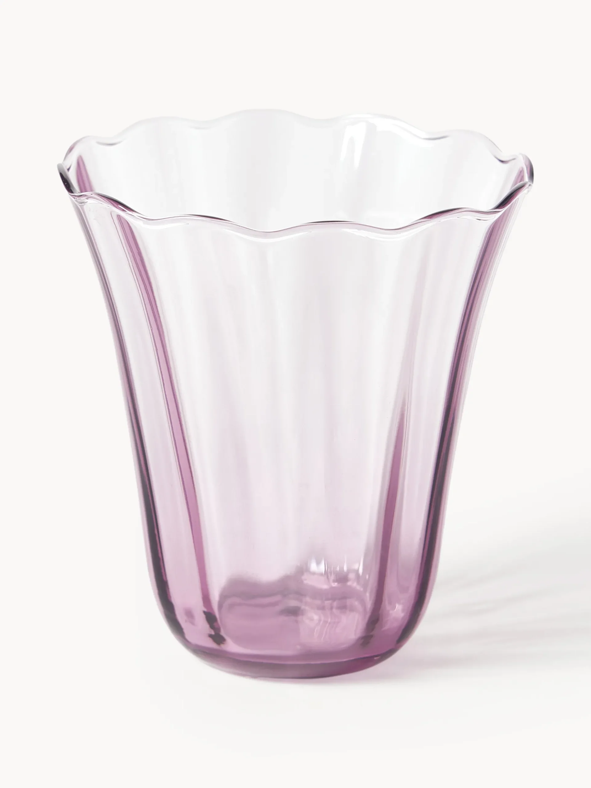 Set di 4 bicchieri in vetro soffiato Tulya