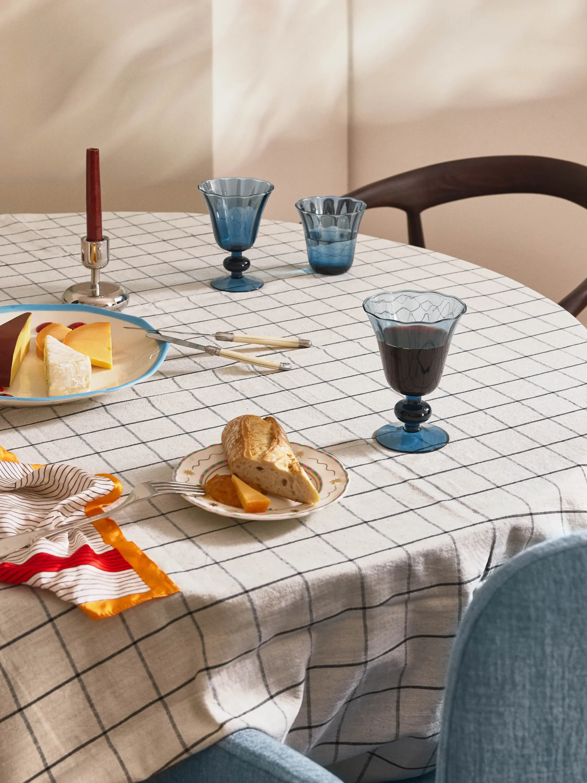 Set di 4 bicchieri in vetro soffiato Tulya