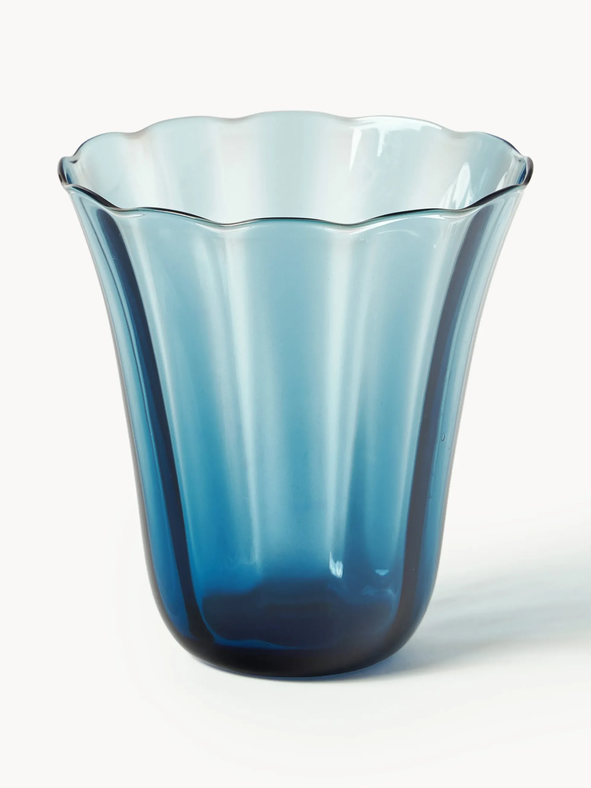 Set di 4 bicchieri in vetro soffiato Tulya
