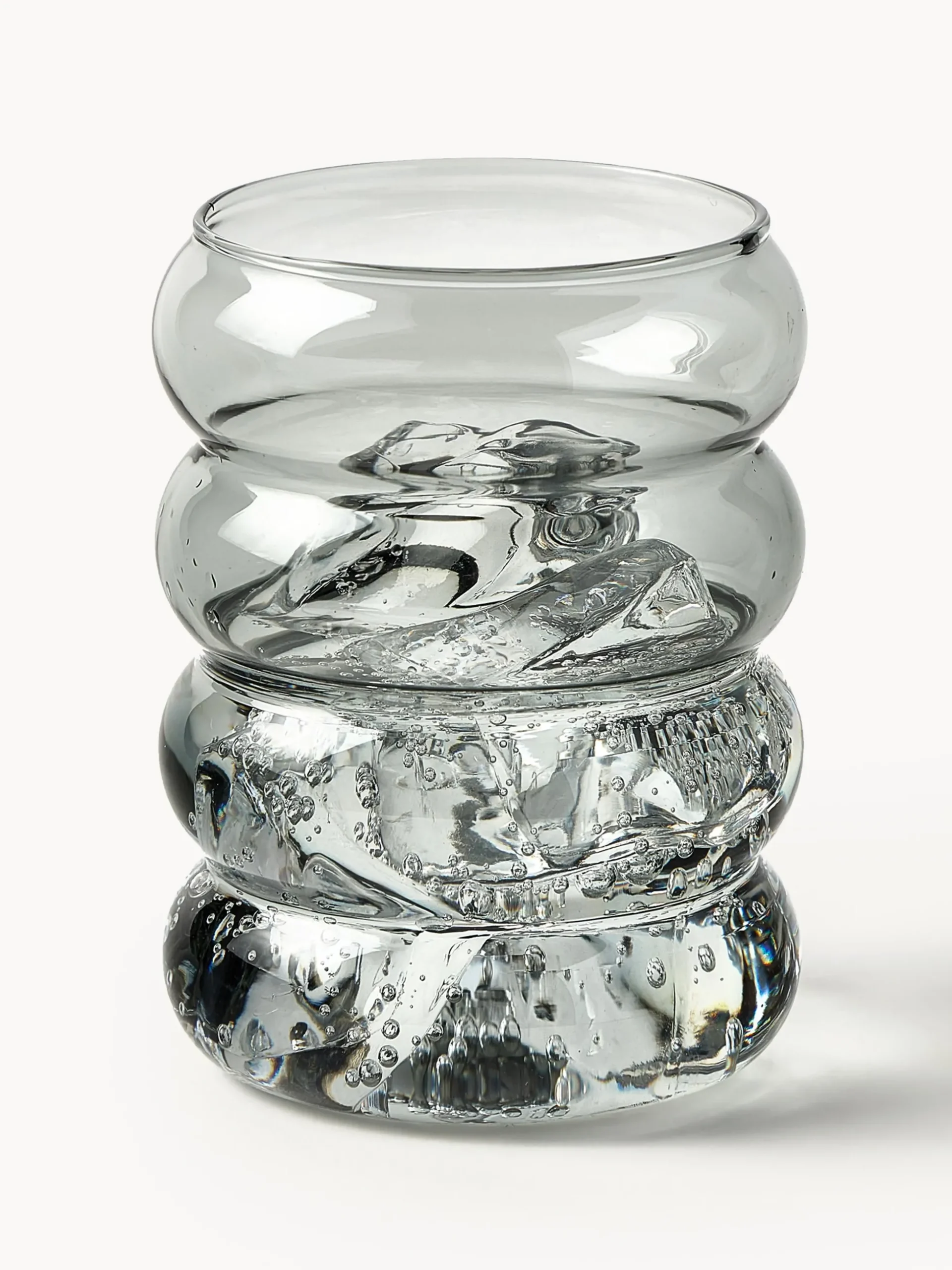 Set di 4 bicchieri in vetro soffiato borosilicato Bubbly