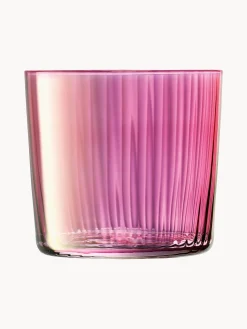 Set di 4 bicchieri in vetro soffiato Gems