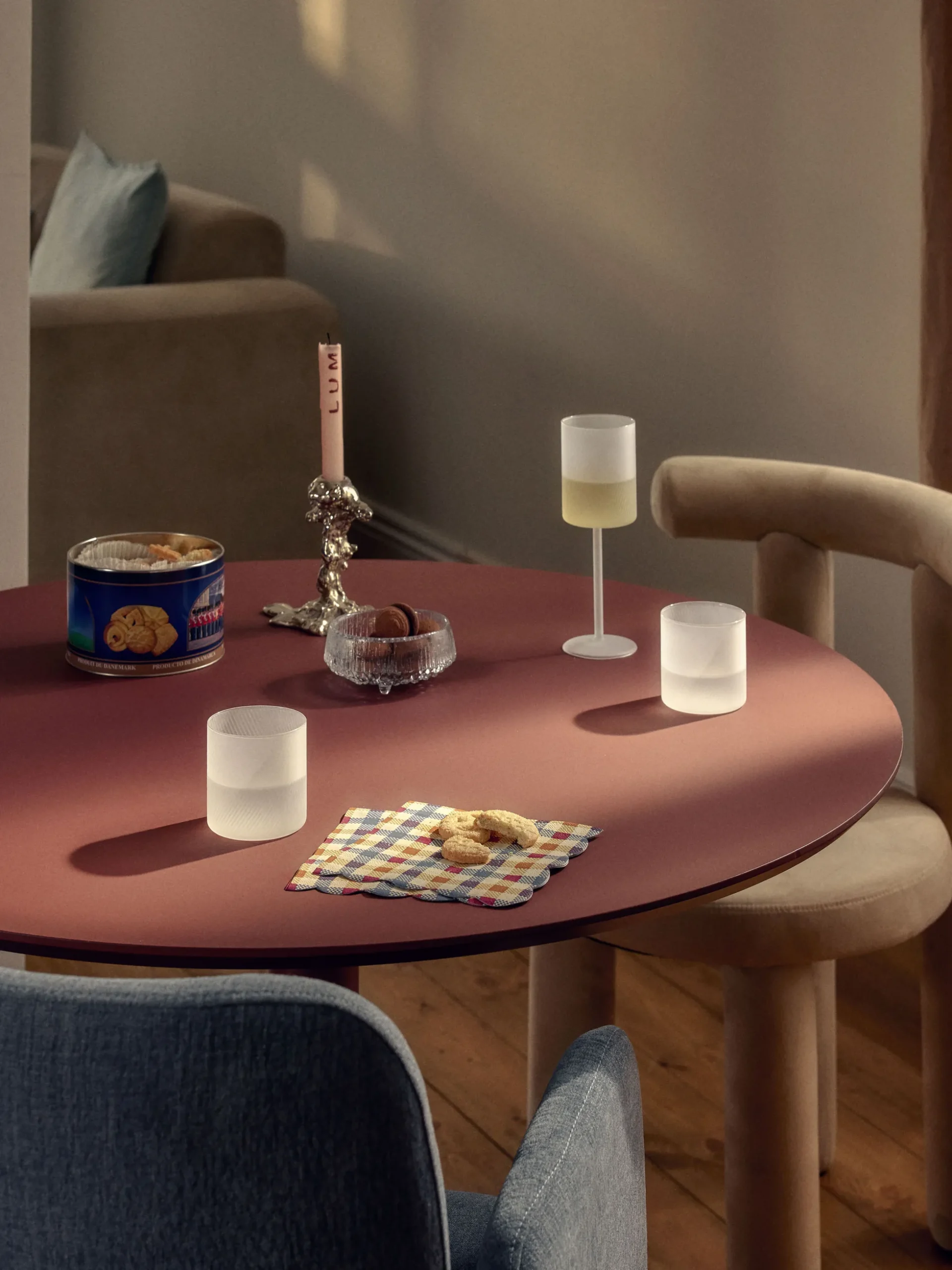 Set di 4 bicchieri in vetro soffiato Limon