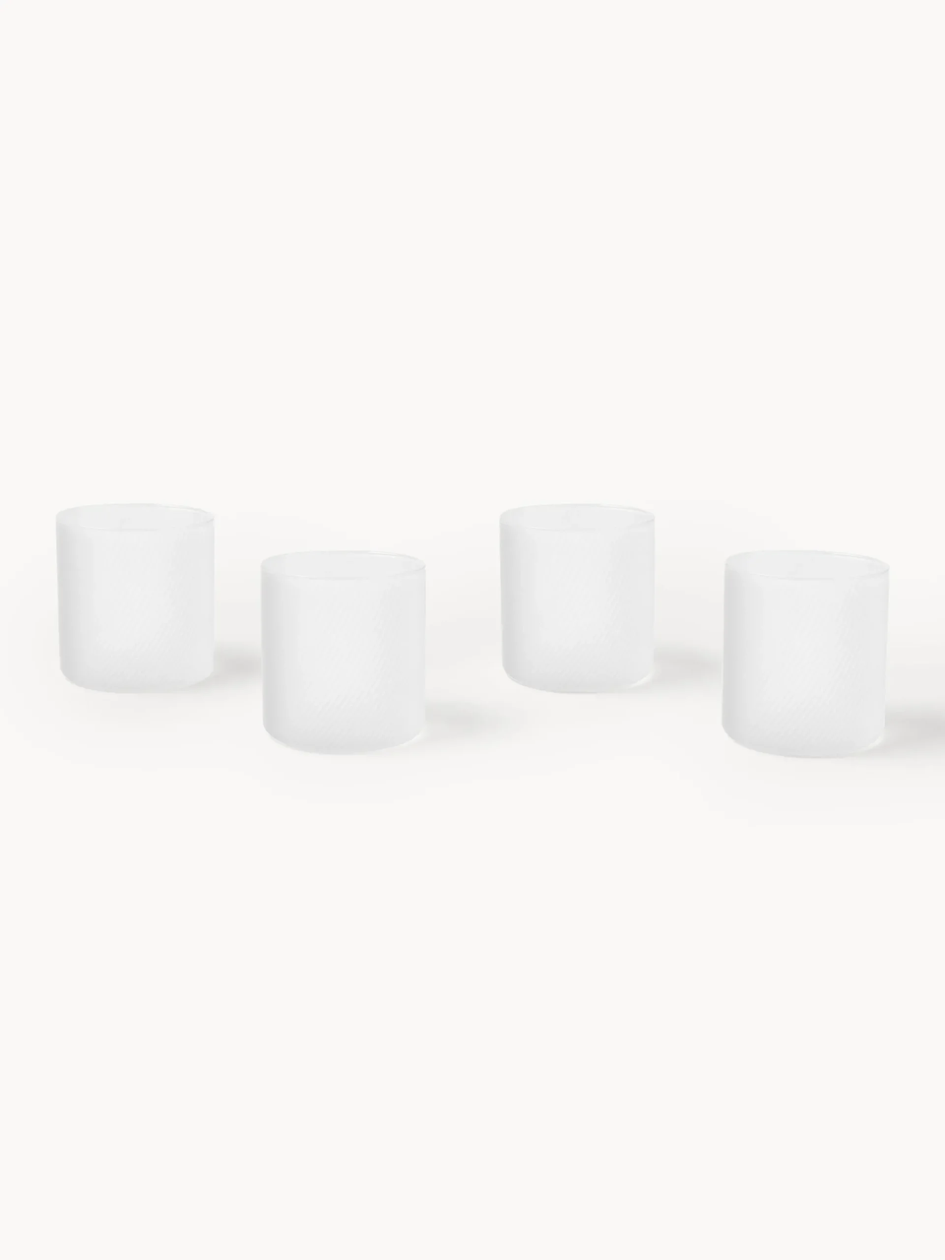 Set di 4 bicchieri in vetro soffiato Limon