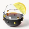 Set di 4 bicchieri in vetro soffiato borosilicato Perli