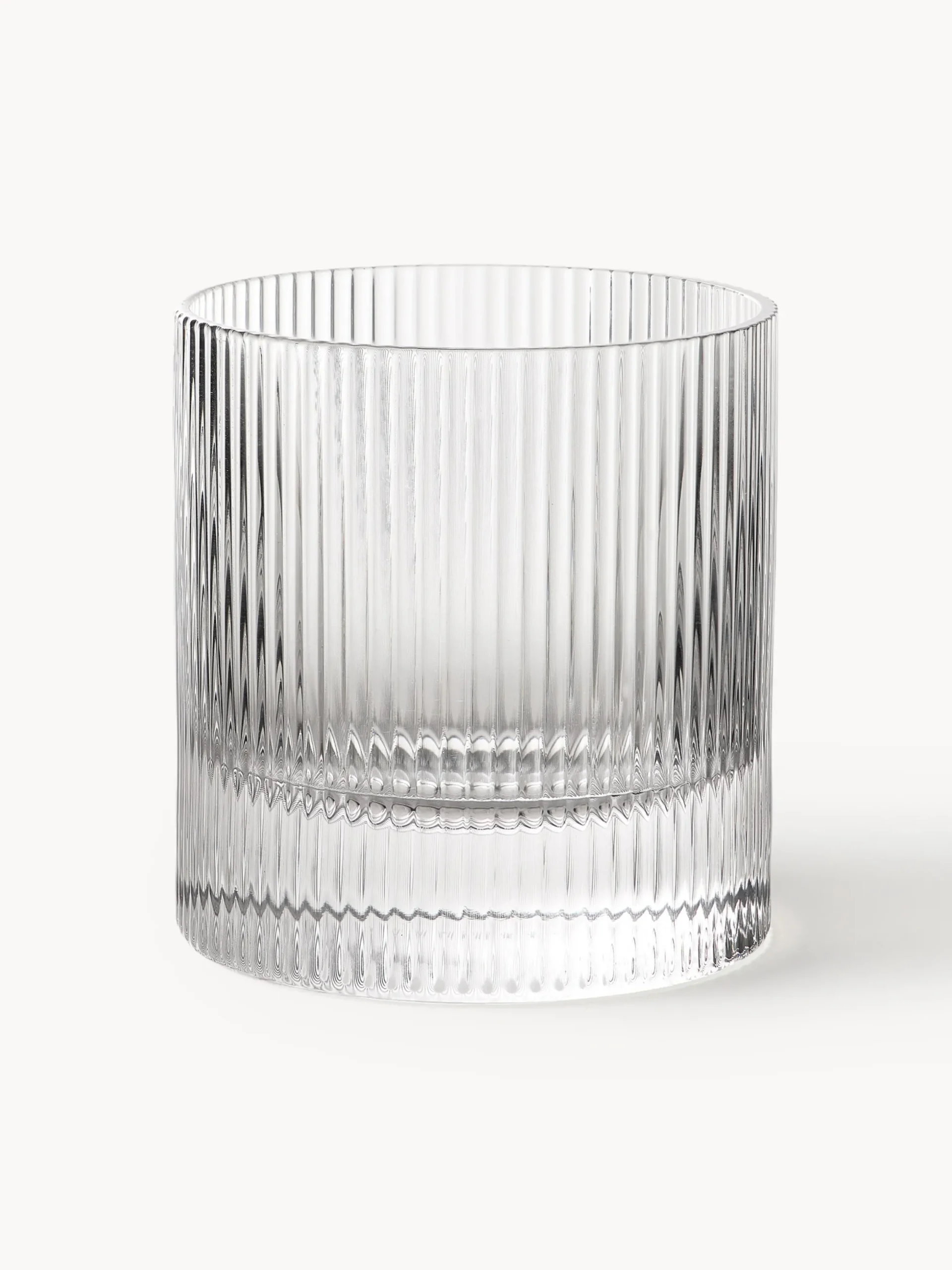 Set di 2 bicchieri in vetro soffiato Ripple