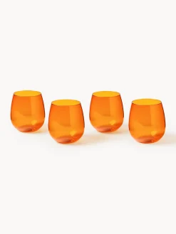 Set di 4 bicchieri in vetro soffiato Karisa