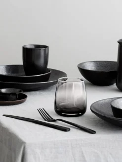 Set di 4 bicchieri in vetro soffiato Smoke