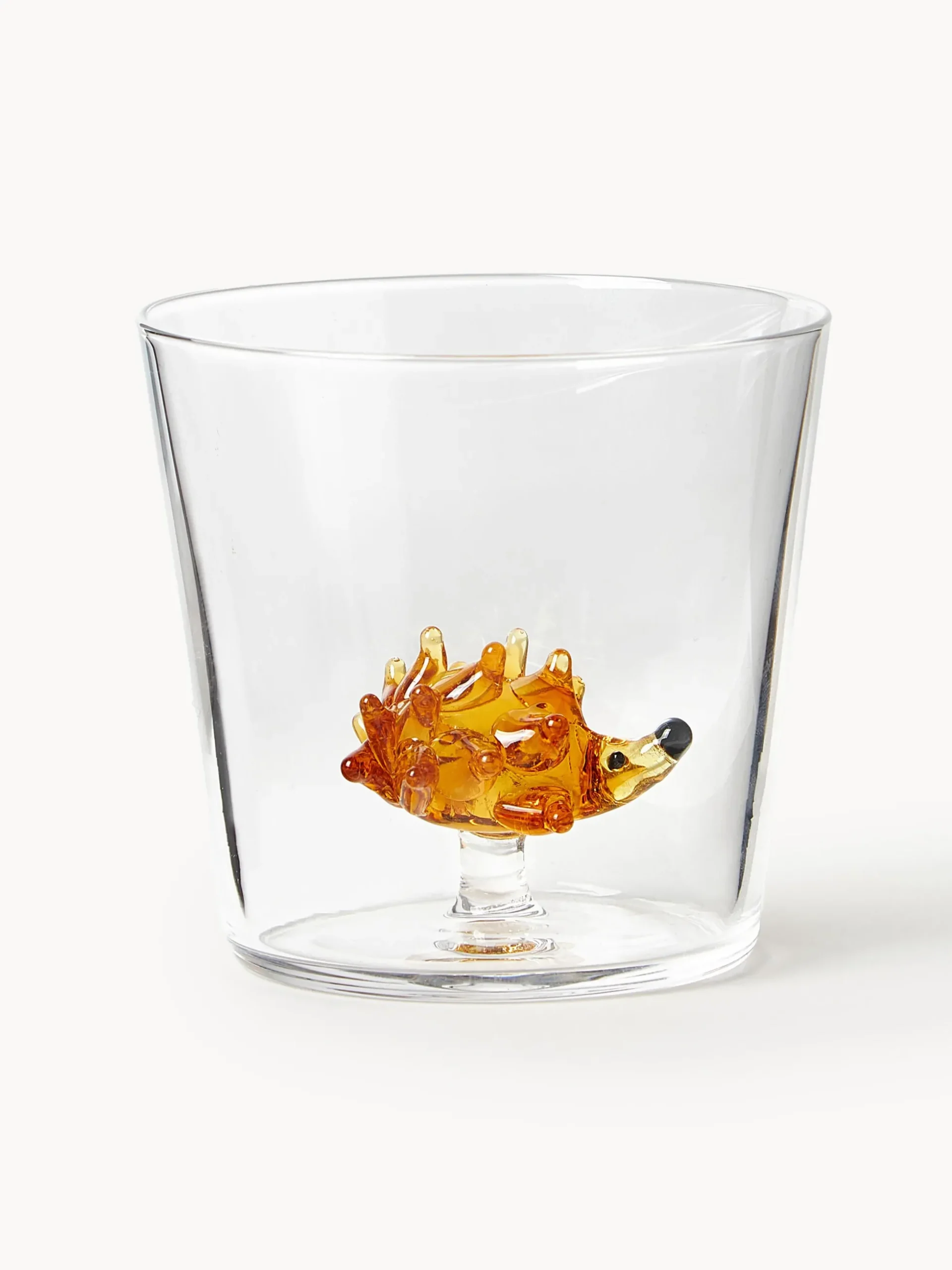 Set di 6 bicchieri per acqua in vetro borosilicato fatti a mano Animal Farm
