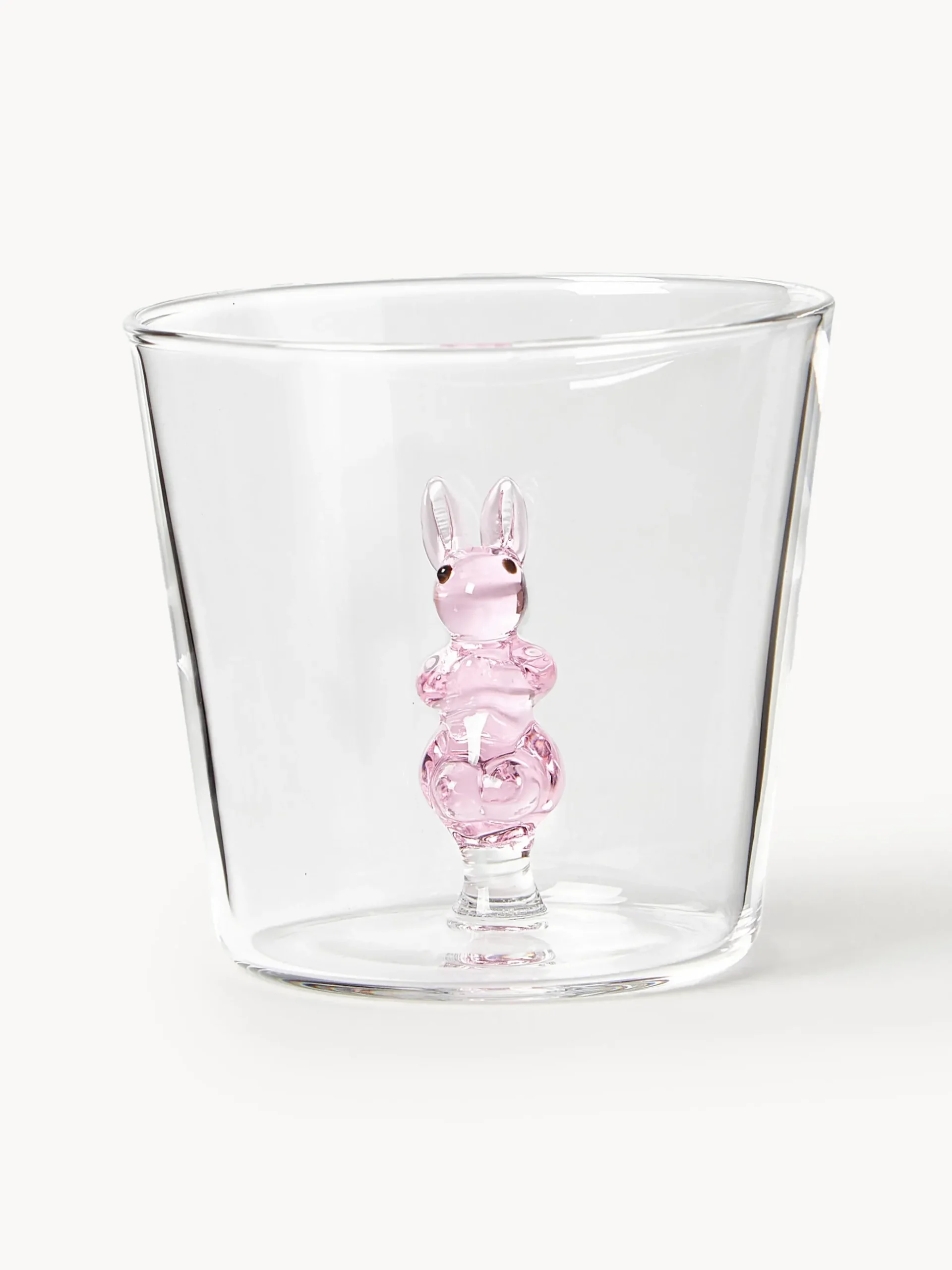Set di 6 bicchieri per acqua in vetro borosilicato fatti a mano Animal Farm