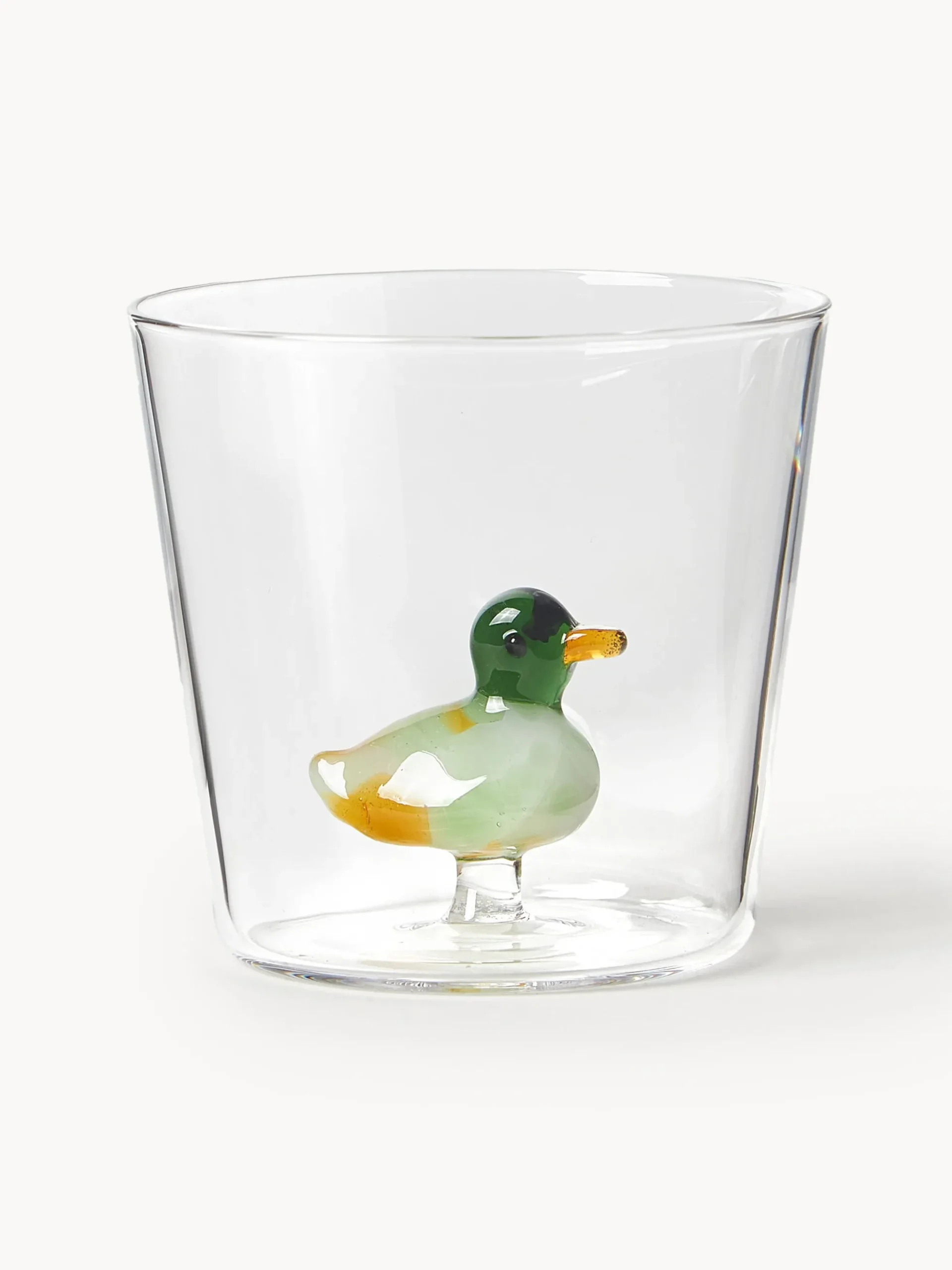 Set di 6 bicchieri per acqua in vetro borosilicato fatti a mano Animal Farm