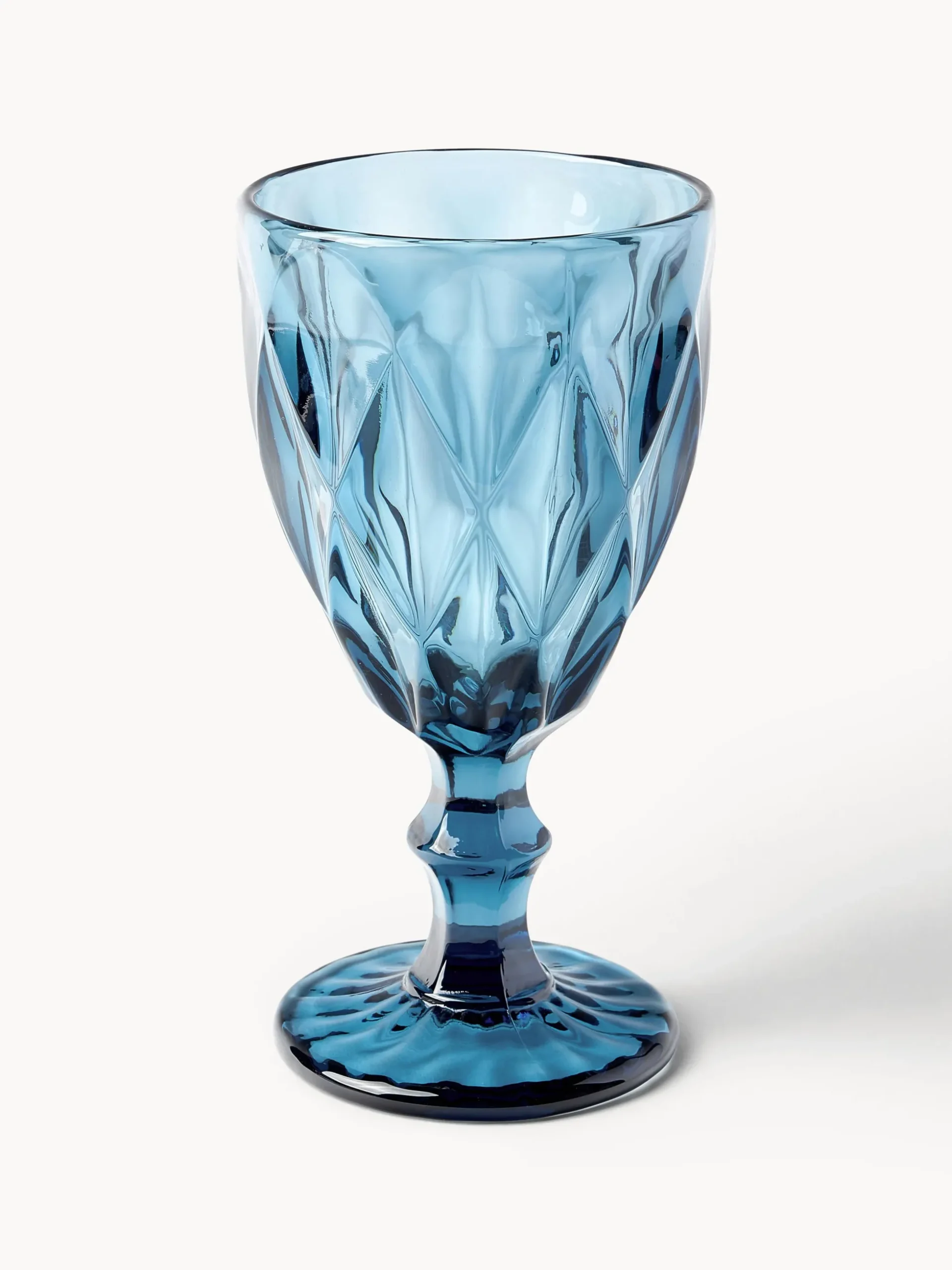Set di 4 bicchieri per vino con motivo strutturato Colorado