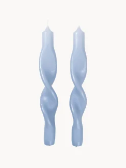 Set di 2 candele a bastoncino fatte a mano Twist
