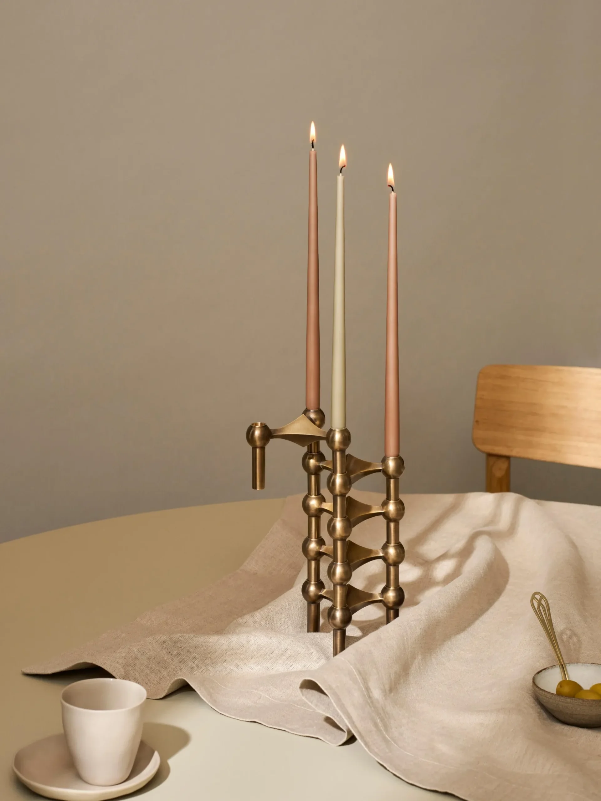 Set di 6 candele a bastoncino sottili Stoff Nagel