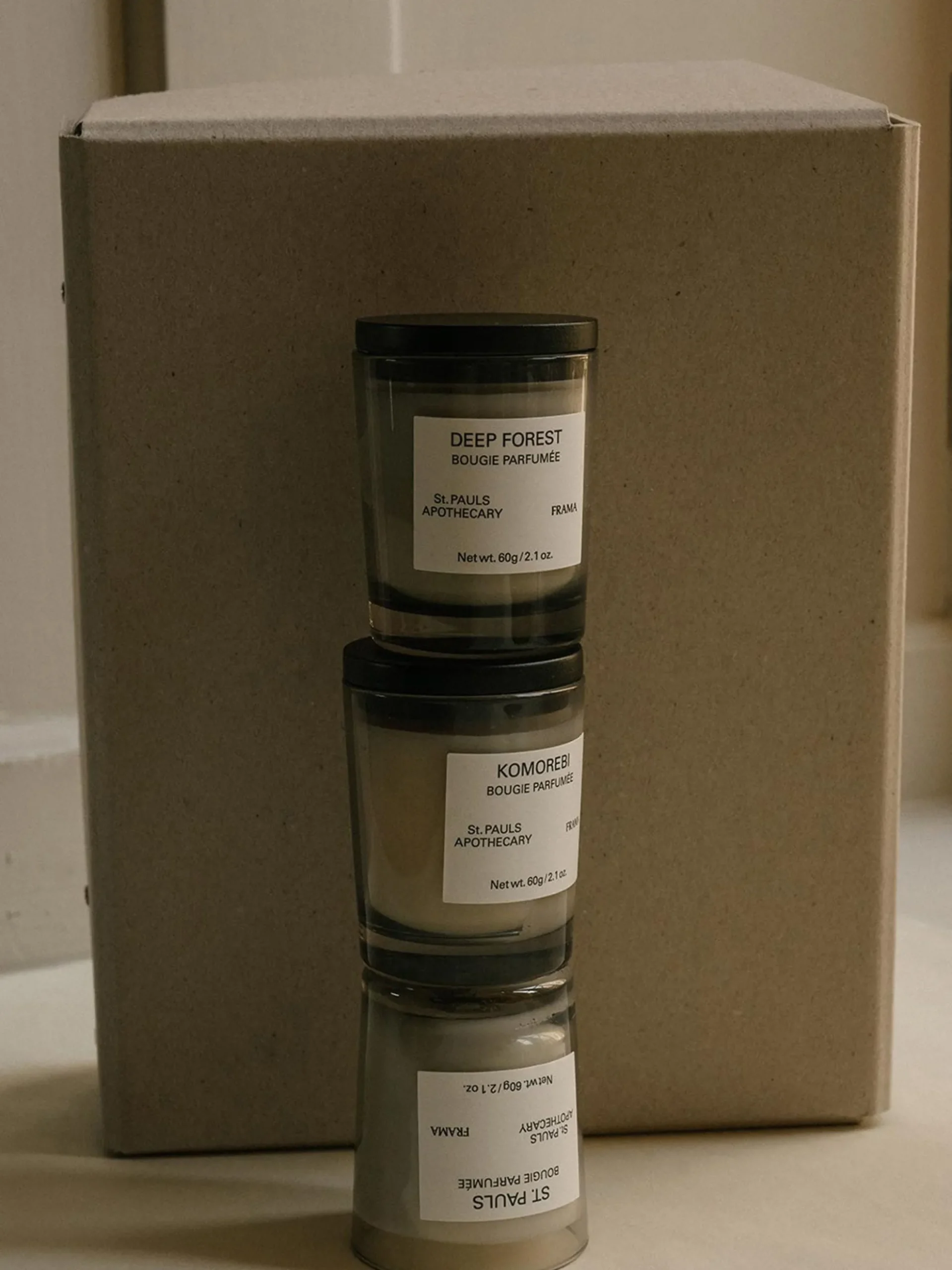 Set di 3 candele profumate Gift Box