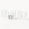 Set di caraffa e bicchieri in vetro soffiato Bubbly 5 pz