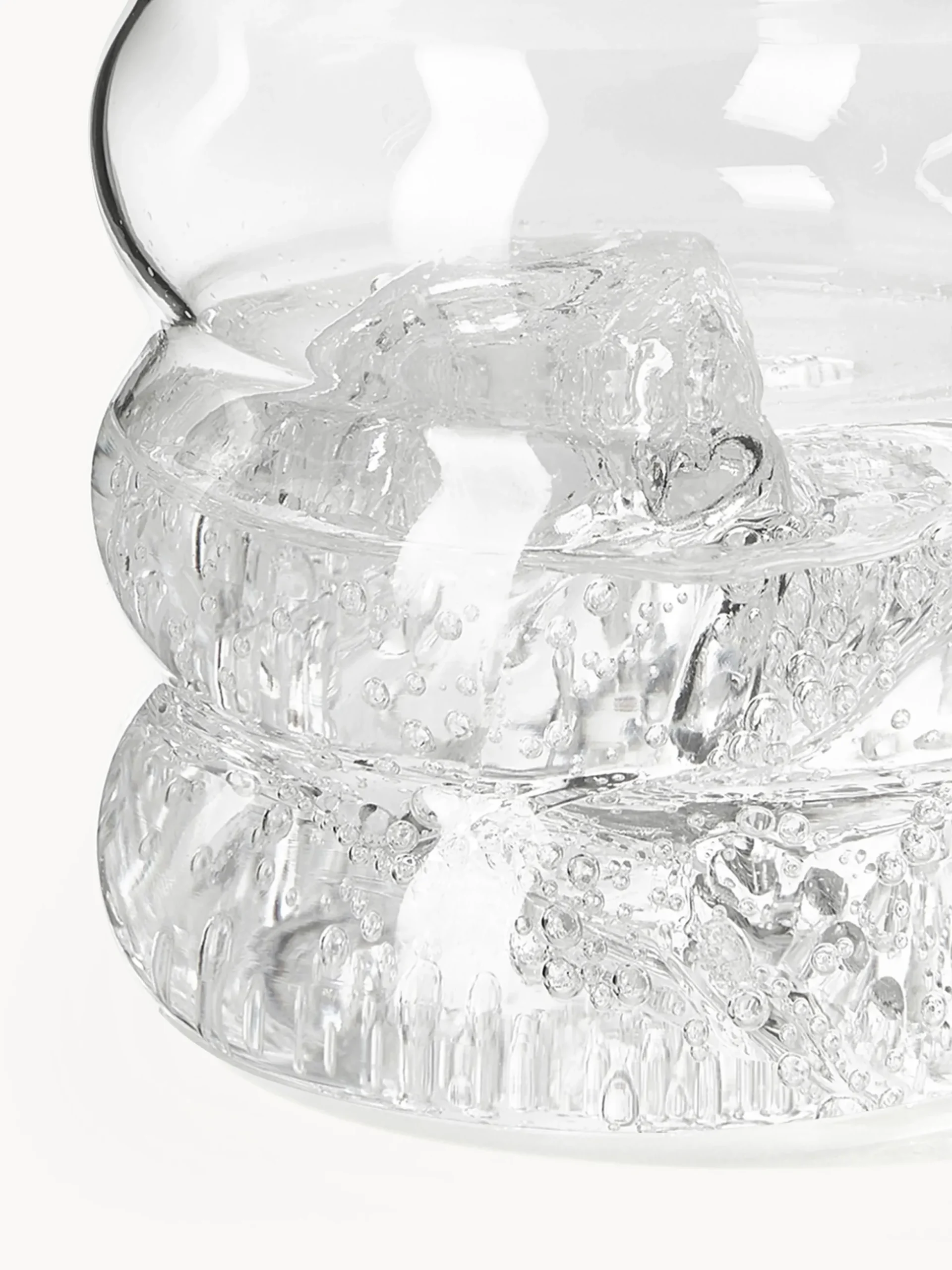 Set di caraffa e bicchieri in vetro soffiato Bubbly 5 pz