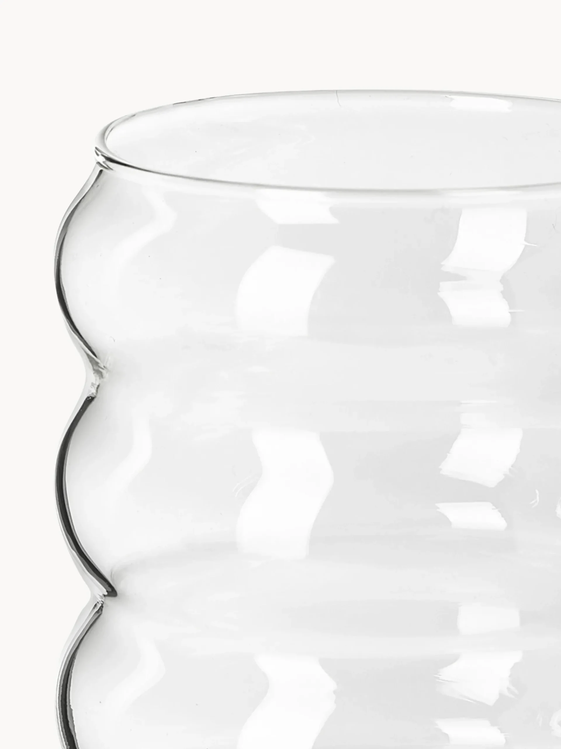 Set di caraffa e bicchieri in vetro soffiato Bubbly 5 pz