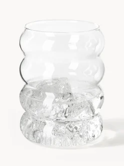 Set di caraffa e bicchieri in vetro soffiato Bubbly 5 pz