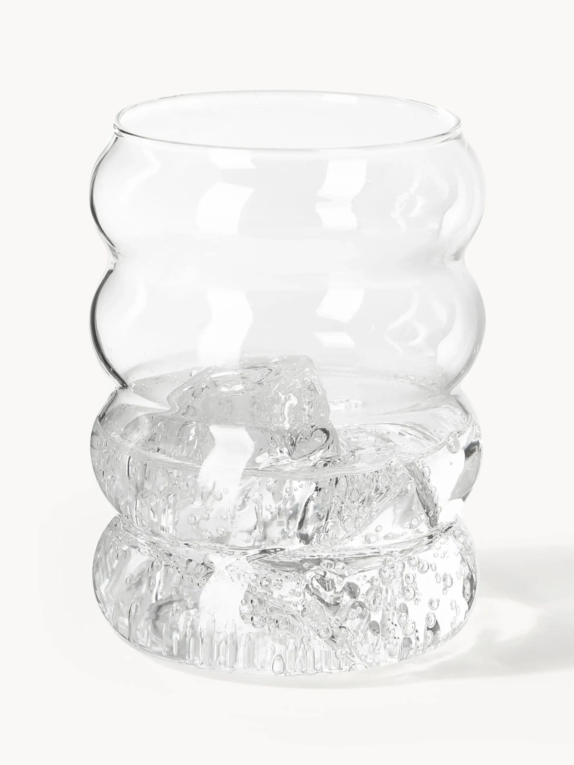 Set di caraffa e bicchieri in vetro soffiato Bubbly 5 pz