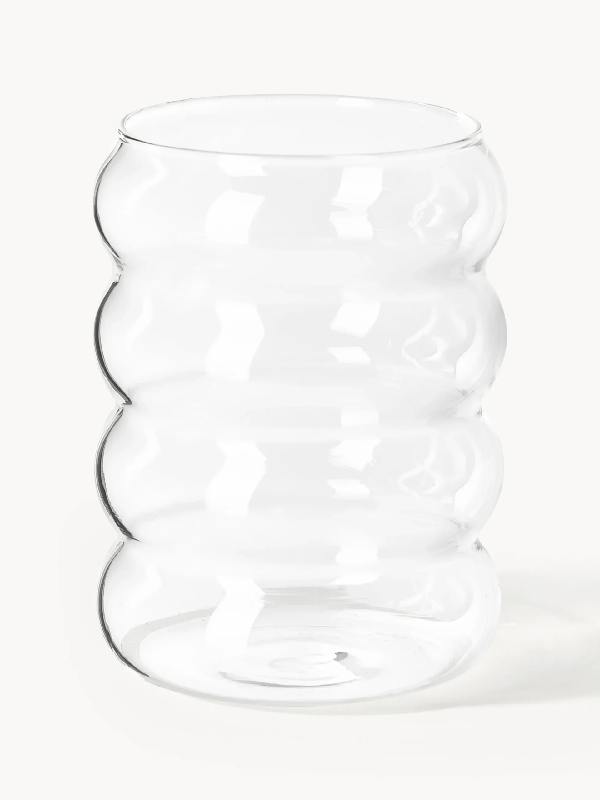 Set di caraffa e bicchieri in vetro soffiato Bubbly 5 pz