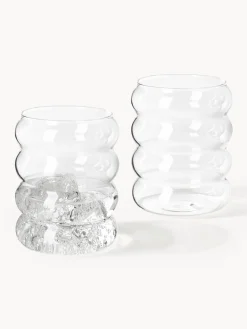 Set di caraffa e bicchieri in vetro soffiato Bubbly 5 pz