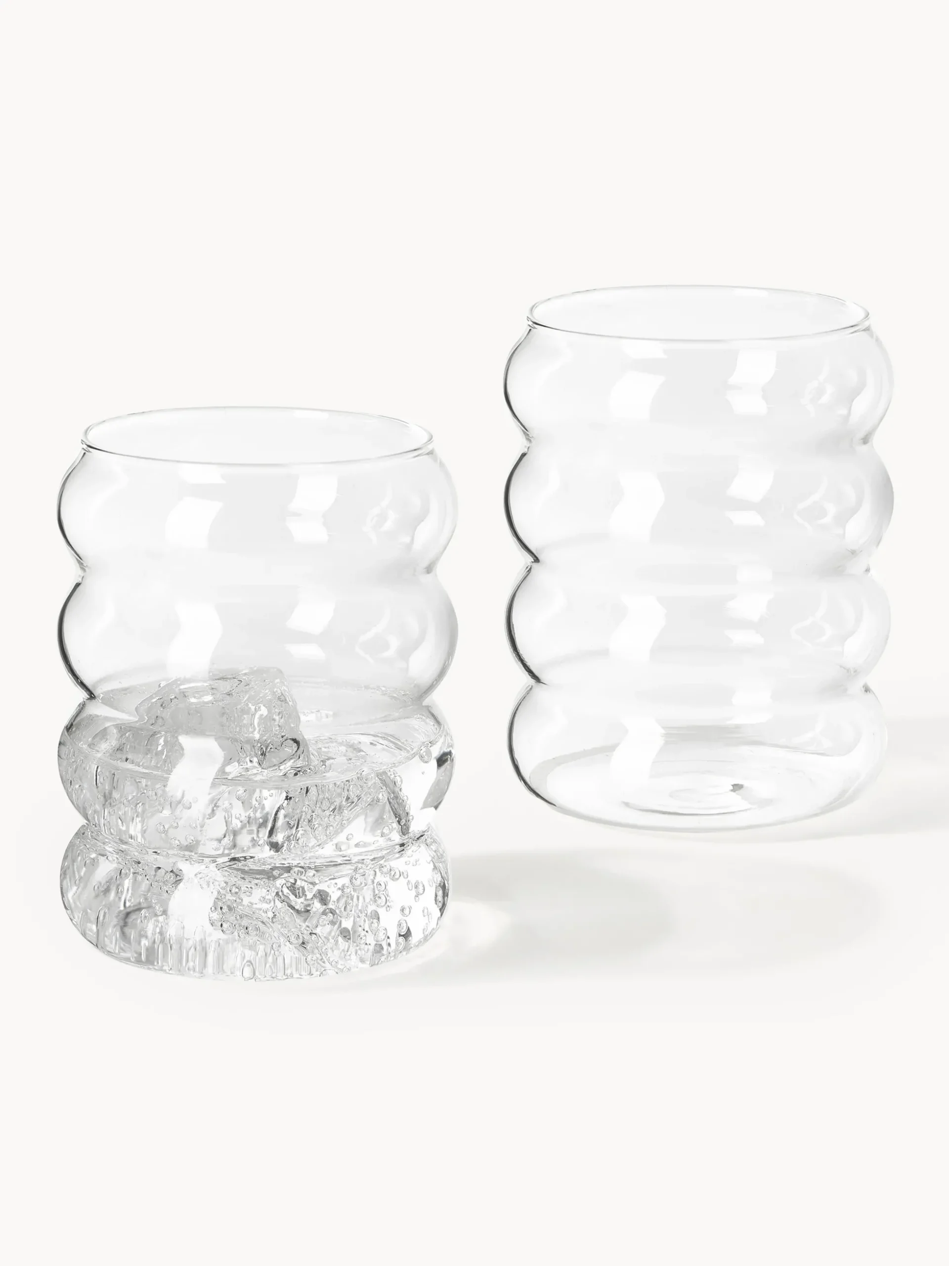 Set di caraffa e bicchieri in vetro soffiato Bubbly 5 pz