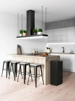 Set di 2 cestini con unità di riciclaggio separata Totem