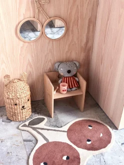 Set di 2 cestini fatti a mano con coperchi Bear & Rabbit