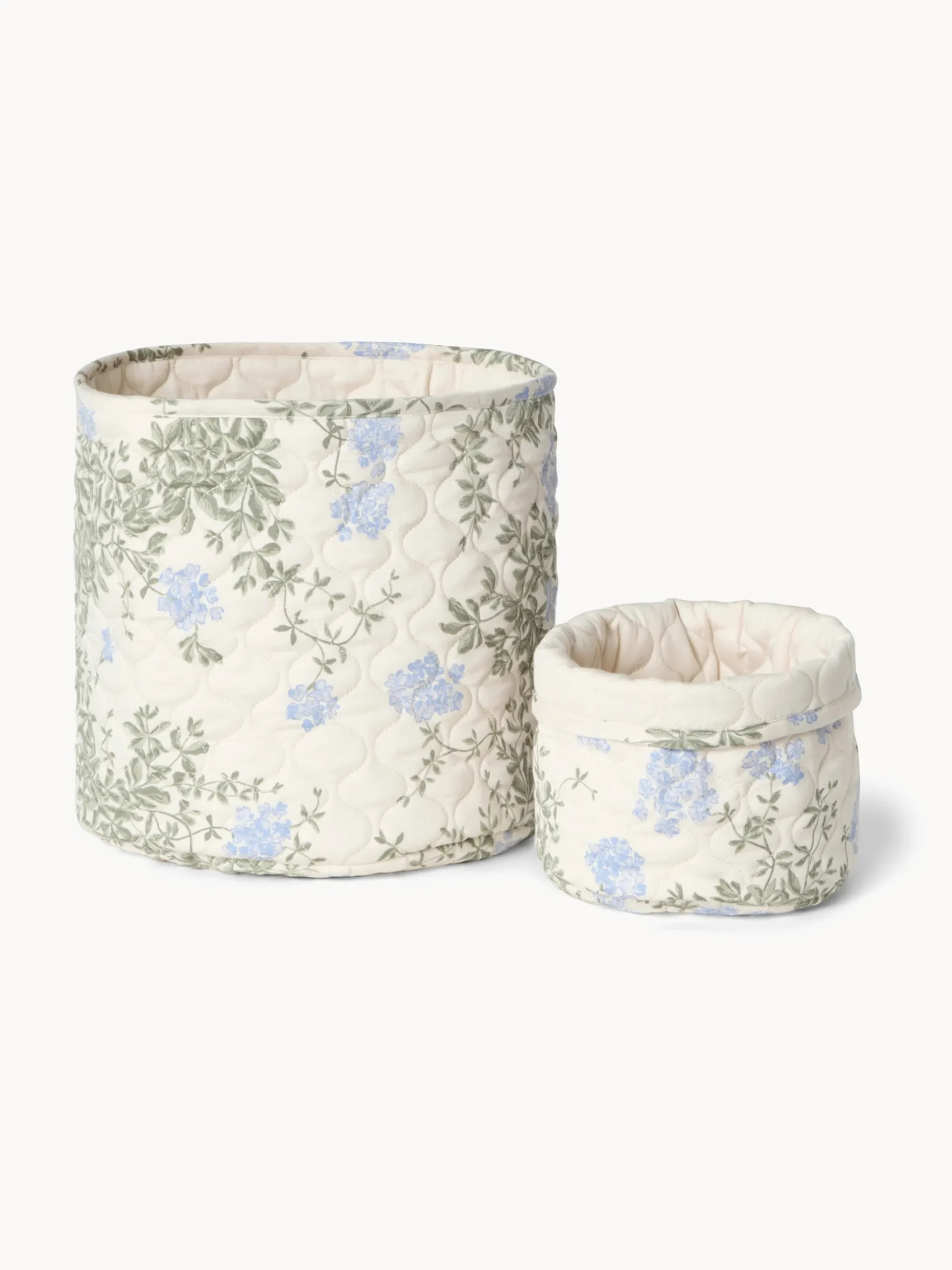 Set di 2 cestini portaoggetti in cotone Plumbago